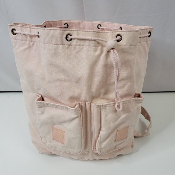 Winnie the Pooh Pink Canvas Backpack – "Smackerals & What-Nots" 16"x14"x6" - Picture 9 of 14